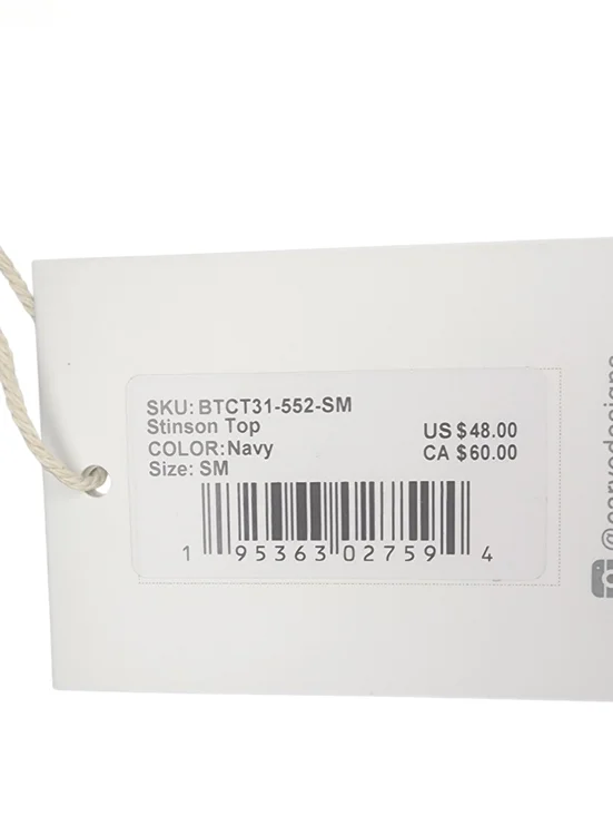 NWT Carve Designs Stinson Top, Womens Small - Picture 5 of 5